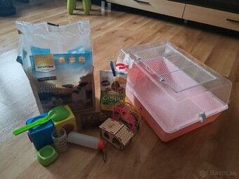 Klietka pre škrečka s príslušenstvom