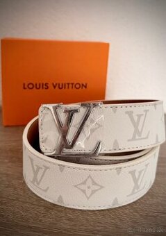 • Louis Vuitton opasok bielo-strieborný •