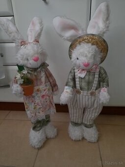 Zajkovia on+ ona spolu ,velky 70cm