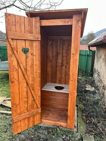Predám novú drevenú latrínu - 20mm hr. - lacný dovoz SR