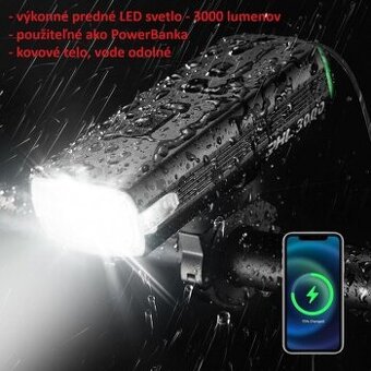 Svetlo+ powerbanka 10000mAh RockBross