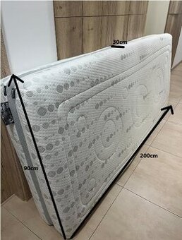 Predám matrace, používané rozmer 90 x 200 x 30 cm