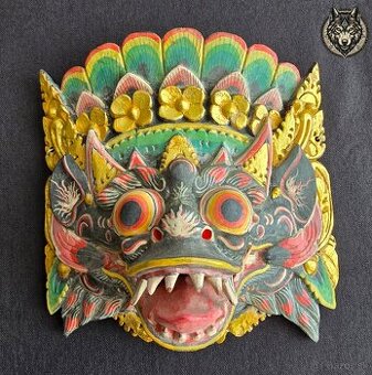 MYSTICKÁ DREVOREZBA Z BALI – OCHRANNÁ MASKA BARONG