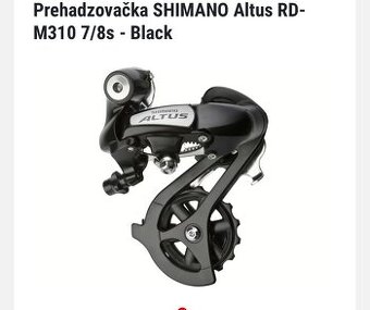 Prehadzovac shimano altus rd-m310