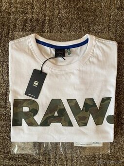 panske tricko G-STAR RAW velkost S biele