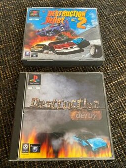 Destruction Derby 1 + 2 Playstation 1 Ps1 Ps2 Ps3 hra
