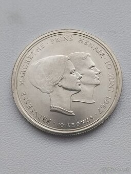 Strieborne mince Holandska a Danska
