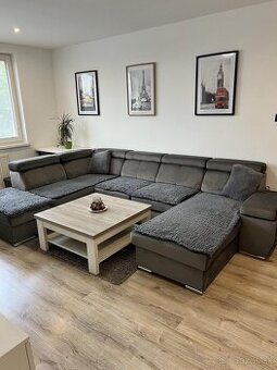 Sedacia súprava tvar U, rozkladacia, úložný priestor .