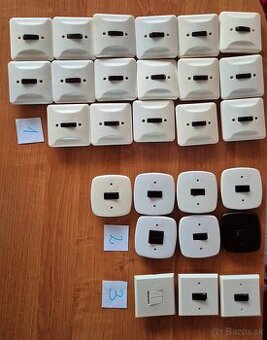 Retro jednovypínače, dvojvypínače