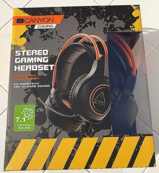 NOVÉ Hráčske slúchadlá CANYON NIGHTFALL 7.1