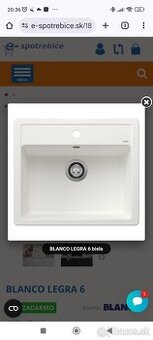 Granitový kuchynský drez -BLANCO