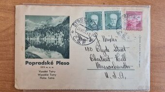 Stary list 94r Popradske Pleso, znamky, cenu ponuknite