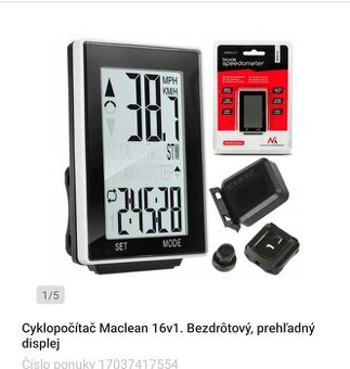 Tachometer,cyklopočitač bezdrôtový