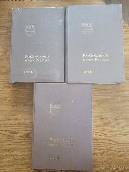 Pamätná kniha mesta Prešova 3 zväzky