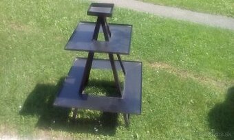 Kvetináč plechový nepoužitý s.70 x v.100 cm