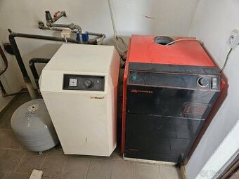 Plynový kotol a bojler na ohrev vody