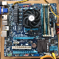 Gigabyte GA-A75M-UD2H+AMD A8 3870+4GB RAM - 1