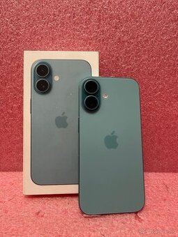 iPhone 16 – 128 GB – 🩵TEAL🩵 – 93% BATÉRIA – TOP STAV