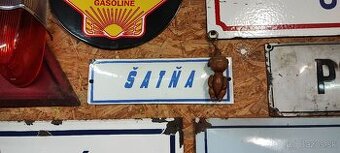 Smaltovana tabula satna