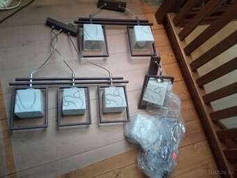 Súprava 2 lustre, 2 svietidlá