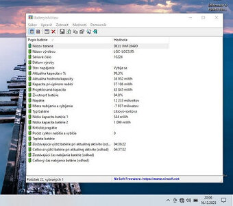 Batéria Dell  GK5KY  11.1V 43Wh / kapacita 84 %