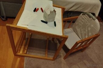 Detský stolík so stoličkou – ideálny na kreslenie a hranie