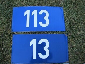 Staré smaltované tabule