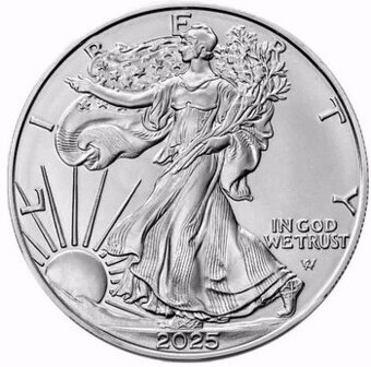 Na predaj: 1 Oz strieborná minca American Silver Eagle