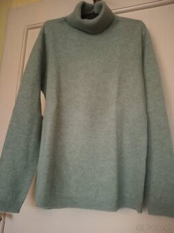 Dámsky kašmírový golfák, 100% cashmere, veľ. L
