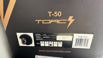 Predám moto prilbu TORC T-50 Flat Black