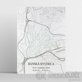 Mapa Banská Bystrica