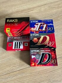 Audiokazety RAKS, SONY, TDK