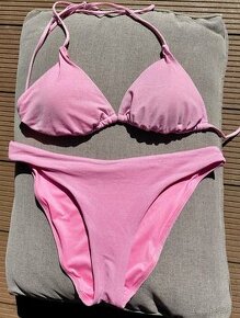 Dámske ružové trblietavé plavky veľkosť S zn. Reserved