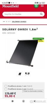 Solárny ohrev bazénovej vody