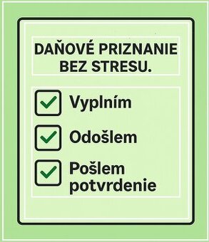 Vyplním a odošlem Vaše daňové priznanie za Vás – rýchlo, spo