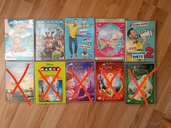 Predám rôzne detské DVD rozprávky