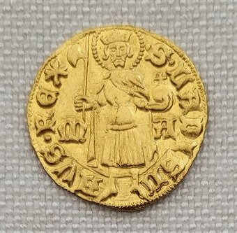 Zlatý dukát Žigmund Luxemburský, 1399, Buda, super stav