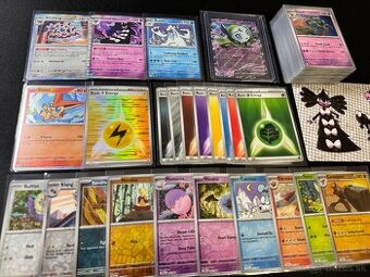 Pokemón MEGA balík (E): 100ks kariet v obaloch s EX + darček