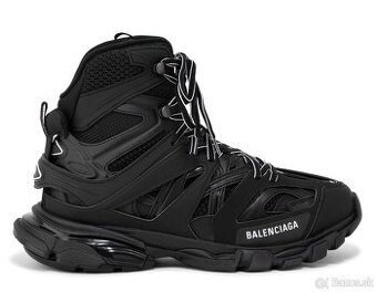 ORIGINAL Balenciaga Black Track Hike High Top Sneakers 43