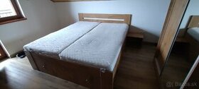 Manželská posteľ 180x200 + matrace