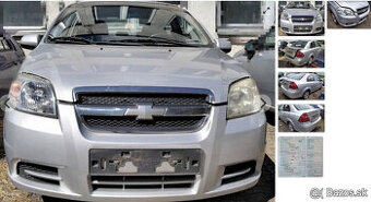 Chevrolet Aveo 1.4 2009 predám MOTOR F14D3, DVERE, PREVODOVK