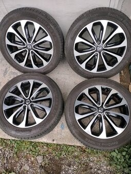 ☀️4ks alu disky orig. Nissan 5x114,3 R18 zanovne pneu 7mm