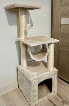 Škrabadlo pre mačky 90cm béžové