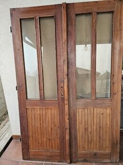 Drevené vchodové dvere -dvojkrídlové - 1