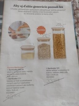 Tupperware bambusky, nové