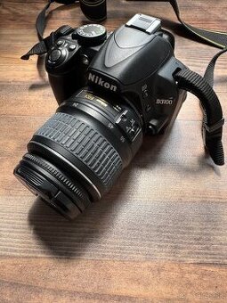 Nikon D3100 + objektív 18-55mm + 16GB SD