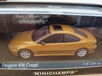 Predám model auta Peugeot 406 coupe 1:43 minichamps.