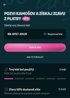 SWIPE kód, Telekom zľava -50%
