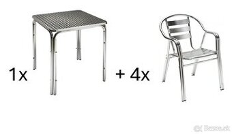 ZAHRADNE SEDENIE, HLINIK, STOLICKA,STOL, SET, ODOLNE