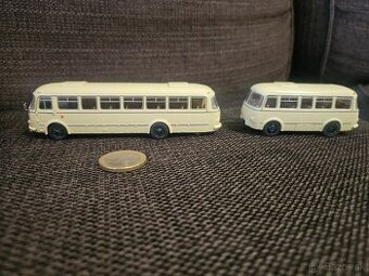 Škoda 706 RTO s prívesom Jelcz P-01 v mierke 1:87